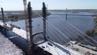 Строительство трассы М-12 [4 этап] мост через Оку - -22.04.2023- -