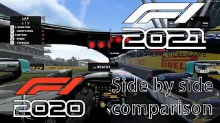 F1 2020 / F1 2021 Side by side comparison.