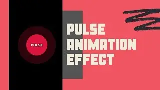 Pulse Effect | Pure CSS | Pulse Animation Effect With CSS