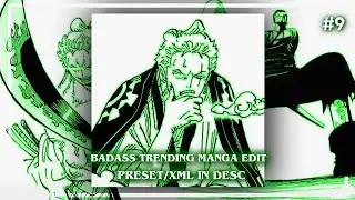 trending zoro badass manga edit || alight motion || preset/XML || #9