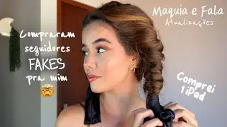 Maquia a fala✨ Descobri que tenho haters, comprei 1 ipad e ensinei minha make super fácil
