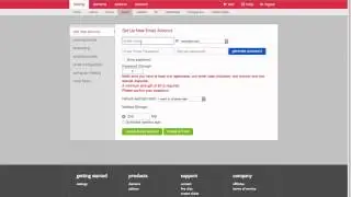 How to create an email address in our new interface.