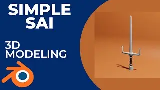 Modeling a Ninja weapon called SAI with 3D Blender Software