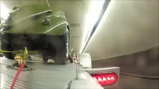 classic VEE DUB on trailer crusing through HUGE TUNNEL in Colorado - gopro