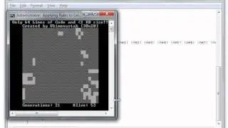Conway's Game of Life on Batch File (2 Kilobytes!)