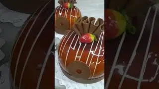 karamel çilekli turta