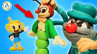 КАПХЕД DLC! Лепка из пластилина Контра-банда и Мисс Чаша (CUPHEAD The Delicious Last Course)