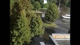 Град, радуга и плавающие машины за 5 минут. 27.08.2017. Природа удивляет.