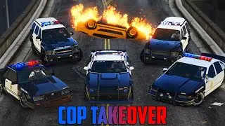 DESTROYING GTA Online with ONLY cop cars