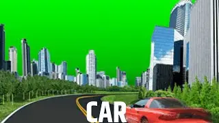 Road on care green screen video || Green Screen || Chroma Key || Content For Creators