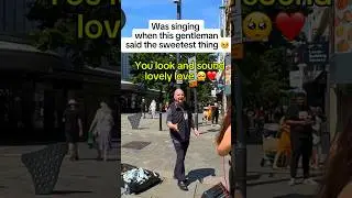 Wait to see what he says 🥺#singing #kindness #music #shorts #busking