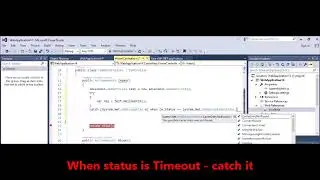 MVC -  Web Service -  Catch Timeout exception