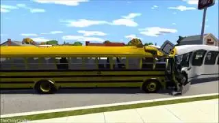 Bus Crashes Compilation #1 - BeamNG.drive Crashes