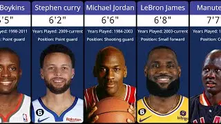 The Best NBA Basketball Players by Height