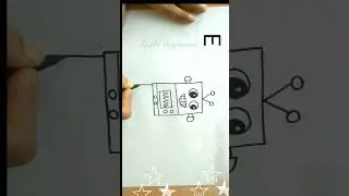 Drawing Robot using letter E #easydrawing  @rashiaggrawal