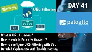 How to Configure URL Filtering in Palo Alto |  Detailed Explanation| LAB| DAY 41 |