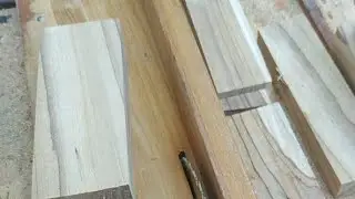 proses belah kayu limbah, jadi barang berharga