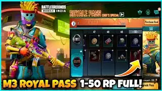 M3 Royal Pass BGMI 💥 1 TO 50 RP REWARDS FULL 💥 M3 ROYAL PASS REWARDS 💥 M3 ROYAL PASS PUBG MOBILE