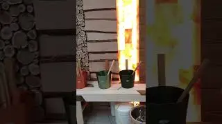 Товары для бани. Красиво оформлен салон.