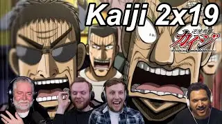 Kaiji Ultimate Survivor 2x19 Reactions | Great Anime Reactors!!! | 【カイジ】【海外の反応】