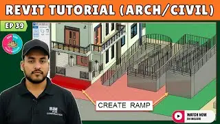 #39 Revit Architecture: How to Create Ramp in Revit?