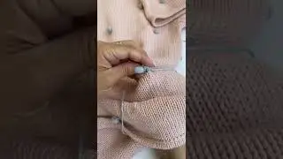 Крепление вязанной шишки без хвостиков