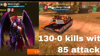 Playing khan (striker skill)with metal knight pilot 130-0 kills with 85, 85 attack|| 🤯💥