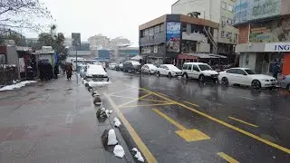 Çekmeköy Metro Ümraniye Madenler İstanbul Kar Yağışı