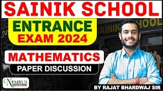 MATHS PAPER DISCUSSION || DAY 01 || BY RAJAT SIR || SAINIK SCHOOL MATHS PAPER || #sainikschool #rms