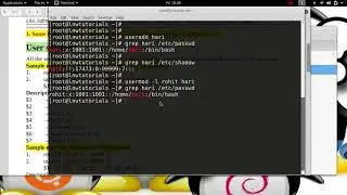 4.1 Create user in linux & Edit info via Terminal