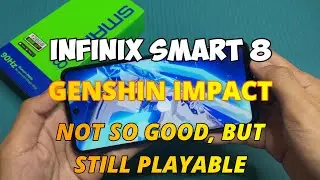 Genshin Impact in Infinix Smart 8 (Hand Cam)