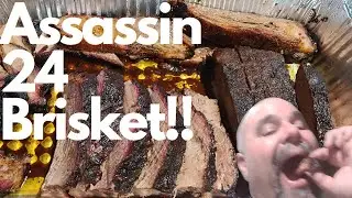 Assassin 24 Brisket!! 1 Chimney cooked this!!