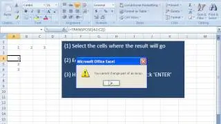 How to use Array Formulas in Excel