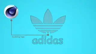 How to make Logo in cinema 4D (Adidas)
