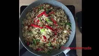 Рис с овощами. Постное меню.