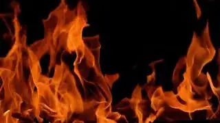 TV on fire - slow motion - piano relaxing music - 1h