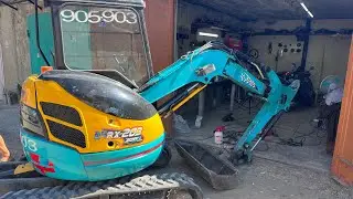 Сварка стрелы KUdota RX-203