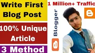 How to Write A Blog Post For Beginners in Hindi SEO Friendly Blog Post | Unique Article Writing Free