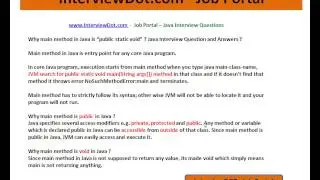 Java Main Method Public Static Void