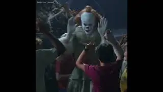 Bill Scarsgård high five the kids before end Scene