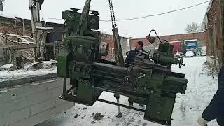 Погрузка токарного станка 1М95 ,послуги крана-маніпулятора тел.0680076526 Остап,м.Львів