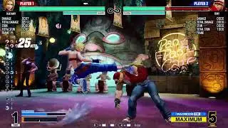 THE KING OF FIGHTERS XV - Blue Mary 5 Bar combo into Raw Max activation