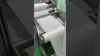 Folding machine for medical pads  #automatic #sewingequipment #factory
