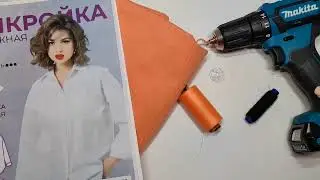 Перемотаем нитку с одной большой катушки на 4 для оверлока
