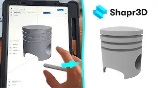 Shapr3D - Modélisation 3D d'un piston
