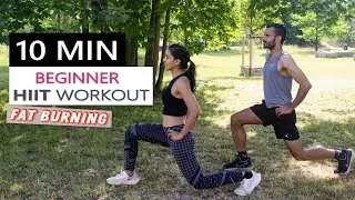 10 Min Fat Burning HIIT Workout For Beginners | No Equipment - At Home | Half Life To Health