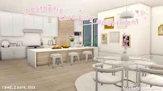 aesthetic chic apartment | 150k | bloxburg speedbuild | lovelyjules