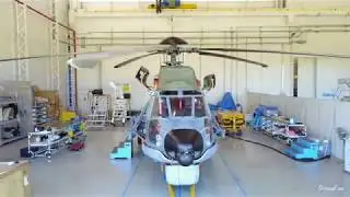 Helibras por dentro e por fora, vista de Drone
