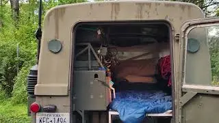 Camping in a Land Rover Defender at NJ High Point State Park