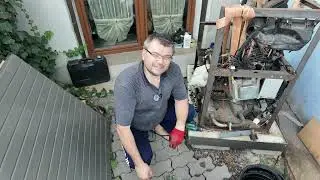 Kogeneracja: R24T38 Rozmontowanie kogeneratora do naprawy silnika po przegrzaniu.
